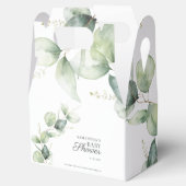 Baby shower met botanische Eucalyptusgriep Bedankdoosjes (Geopend)
