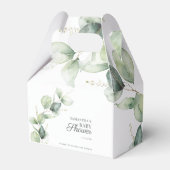 Baby shower met botanische Eucalyptusgriep Bedankdoosjes (Voorkant Zijde)