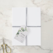 Baby shower met botanische Eucalyptusgriep Cadeaulabel (Met Touw)