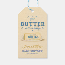 Baby Shower met Boter Leven is Boter  Cadeaulabel