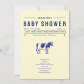 Baby Shower met Boterkoe Kaart (Voorkant)