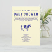 Baby Shower met Boterkoe Kaart (Staand voorkant)