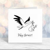 Baby shower met bundel  zelfinktende stempel