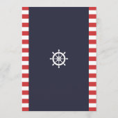 Baby shower met coden Papa kent best game Nautical Kaart (Achterkant)