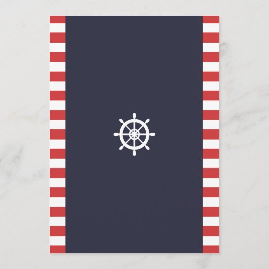 Baby shower met coden Papa kent best game Nautical Kaart (Achterkant)