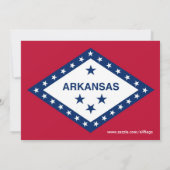 Baby shower met de vlag van Arkansas Kaart (Achterkant)