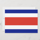 Baby shower met de vlag van Costa Rica Kaart (Achterkant)