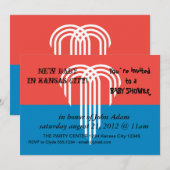 Baby shower met de vlag van Kansas City Kaart (Voorkant / Achterkant)