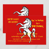 Baby shower met de vlag van Kent Kaart (Voorkant / Achterkant)