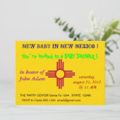 Baby shower met de vlag van New Mexico Kaart (Staand voorkant)