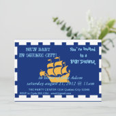 Baby shower met de vlag van Quebec City Kaart (Staand voorkant)