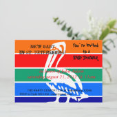 Baby shower met de vlag van Sint-Petersburg Kaart (Staand voorkant)