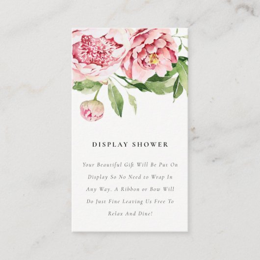 Baby shower met de zachte, vlinderpenseeltoneelsch informatiekaartje (Voorkant)