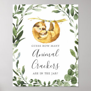 Baby shower met een groot aantal dierenartsen poster