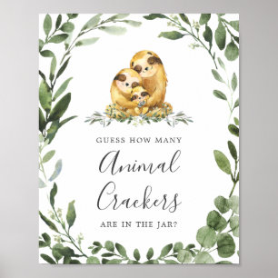 Baby shower met een groot aantal dierenartsen poster
