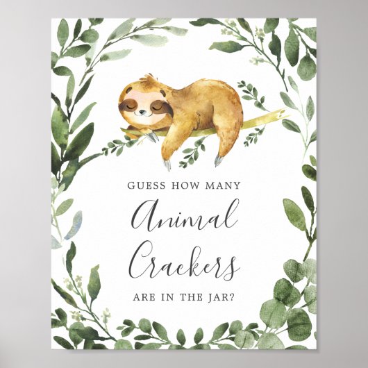 Baby shower met een groot aantal dierenartsen poster (Voorkant)
