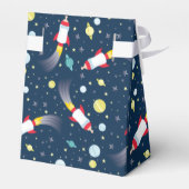 Baby shower met flesje met buitenkant bedankdoosjes (Achterkant)