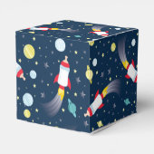 Baby shower met flesje met buitenkant bedankdoosjes (Achterkant)