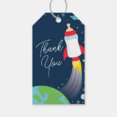 Baby shower met flesje met buitenkant cadeaulabel (Voorkant)