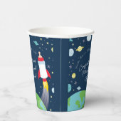 Baby shower met flesje met buitenkant papieren bekers (Rechts)