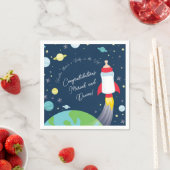 Baby shower met flesje met buitenkant servet (Insitu)