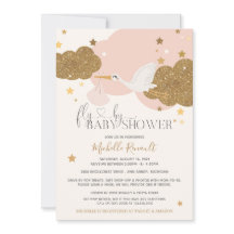 Baby shower met 'Fly by'-winkelroze gouden meiden