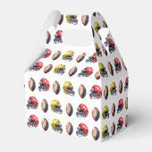 Baby shower met football als thema bedankdoosjes (Achterkant)