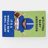 Baby shower met Football Spandoek (Horizontaal)