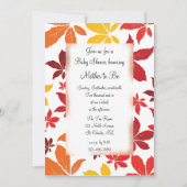 Baby shower met gekleurde kleppen kaart (Voorkant)