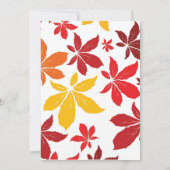 Baby shower met gekleurde kleppen kaart (Achterkant)