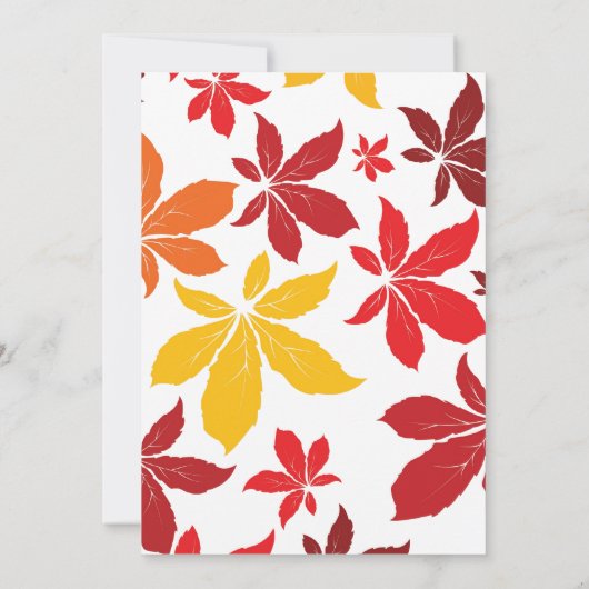 Baby shower met gekleurde kleppen kaart (Achterkant)