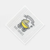 Baby shower met gele thema's servetten (Hoek)