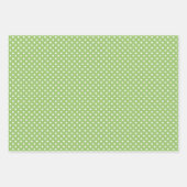 Baby shower met groene en witte olifanten inpakpapier vel (Voorkant 2)