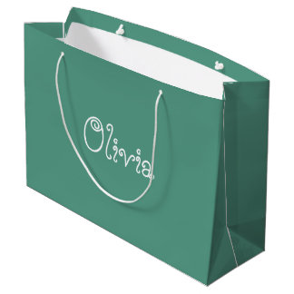 Baby shower met groene kleur Gift Bag Groot Cadeauzakje