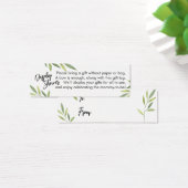 Baby shower met groene vulling Mini Gift Kaart (Bureau)