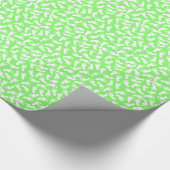 Baby shower met groenvet Prints Cadeaupapier (Hoek)