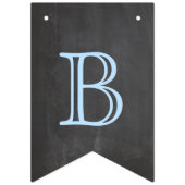 Baby shower met harten op schoolbord Kijk Vlaggetjes (Derde vlag)