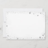 Baby shower met kerstbomen per post kaart (Achterkant)