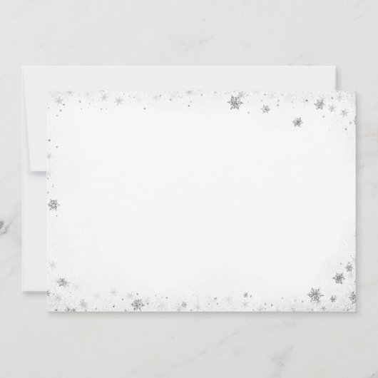 Baby shower met kerstbomen per post kaart (Achterkant)