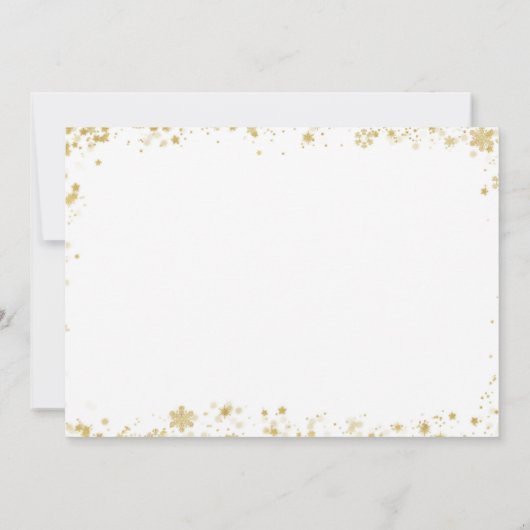 Baby shower met kerstbomen per post kaart (Achterkant)