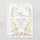 Baby shower met kerstboomdieren kaart (Voorkant)