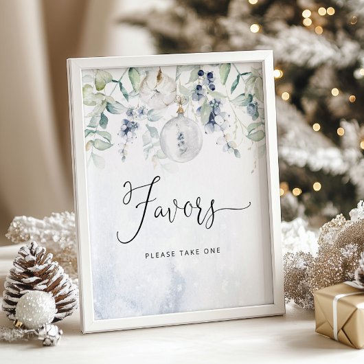 Baby shower met kerstboringen voor het Poster