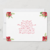 Baby shower met kerstherten kaart (Achterkant)