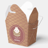 Baby shower met kleine duimbepaling bedankdoosjes (Geopend)