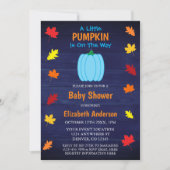 Baby shower met kleine pompoenherfst kaart (Voorkant)