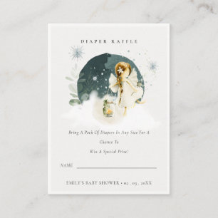 Baby shower met lade voor serre lade, fijn papier informatiekaartje