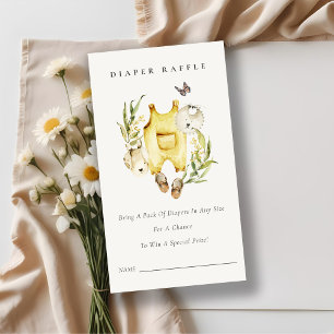 Baby shower met lakleder van leder informatiekaartje