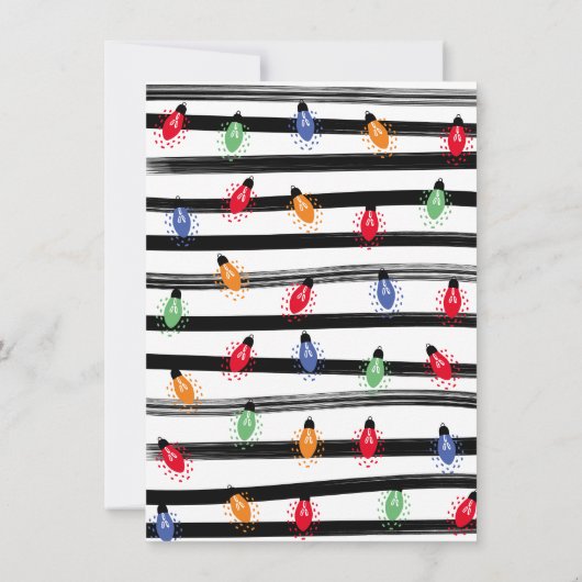 Baby shower met lelijke kerstkeuken kaart (Achterkant)