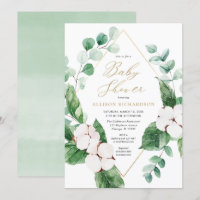 Baby shower met lentemig wit groengoud