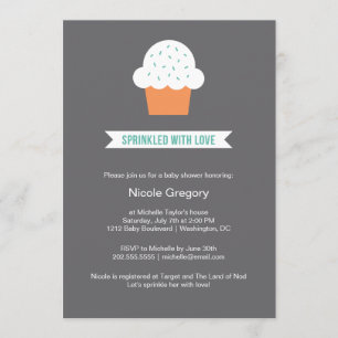 Baby Shower   Met liefde besproeid Kaart